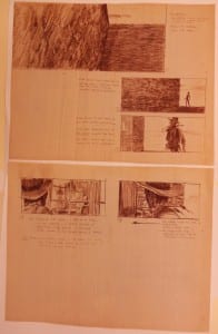 Storyboard for the film, Butch Cassidy and the Sundance Kid